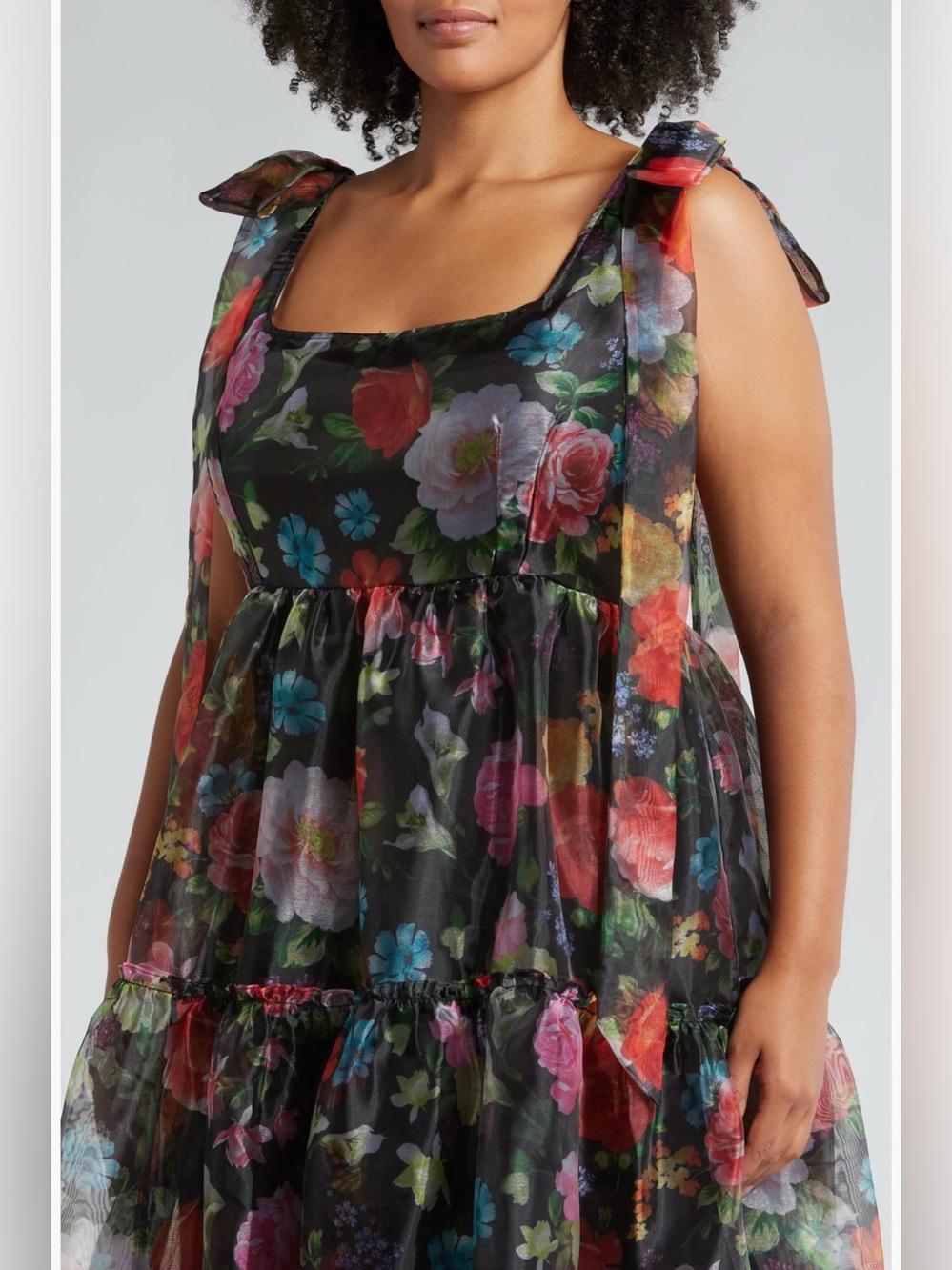 Chelsea 28 Floral Bow Maxi Dress - Picture 9 of 9